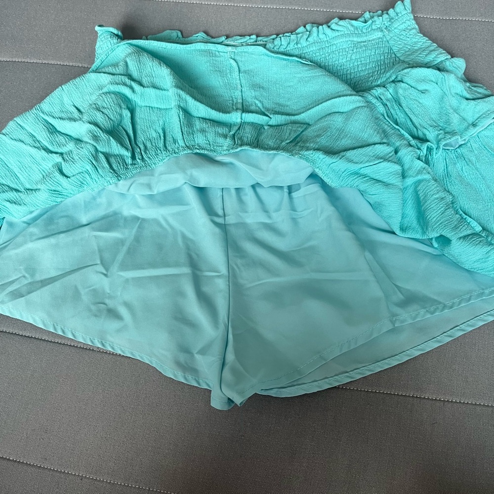 Blue Ruffled Skort - Picture 2 of 3